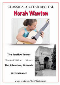 Norah Wanton Classical Guitar Recital The Justice Tower 2019