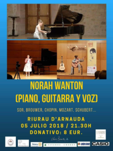 Norah Wanton Piano Guitar Voice Recital Riurau Festival 2018