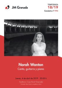 Norah Wanton Recital Juventudes Musicales 2019